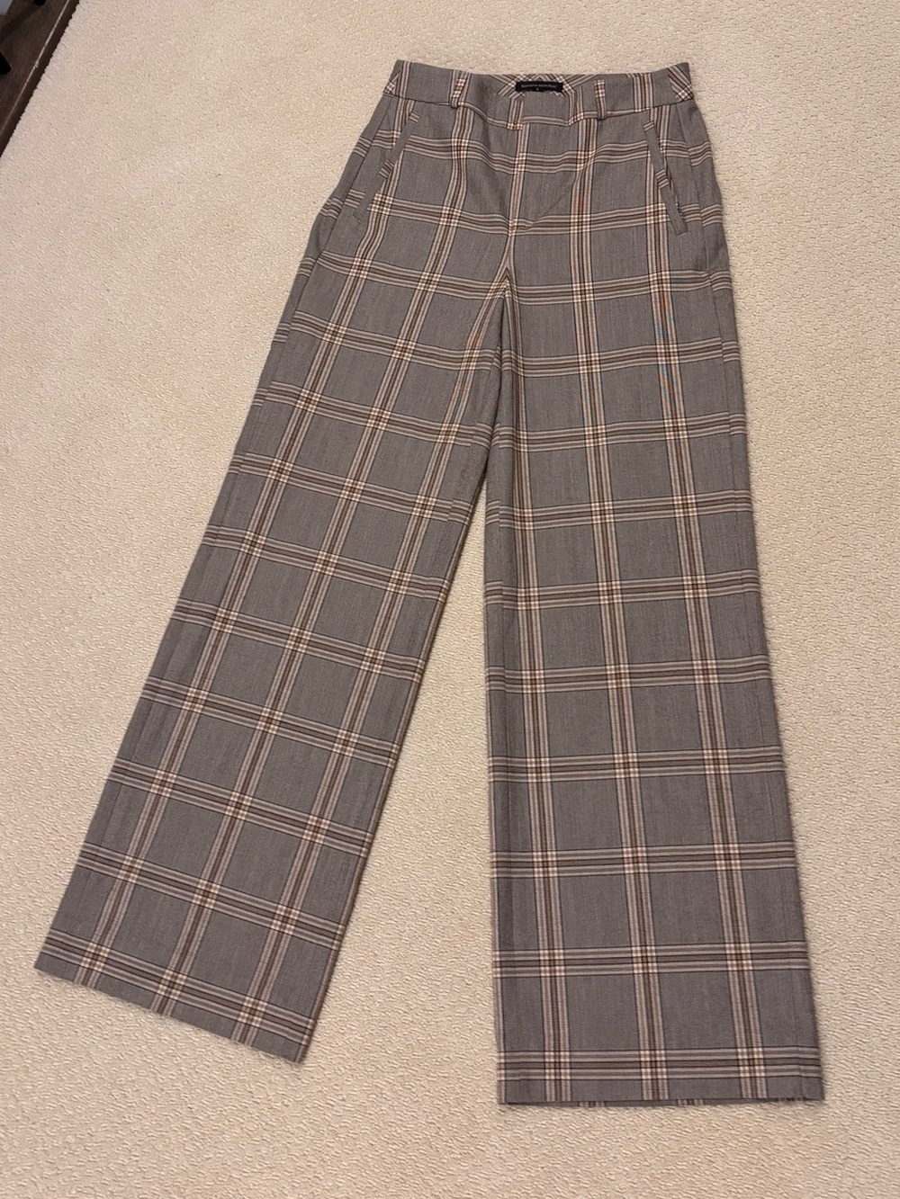 Banana Republic Brown Plaid Trouser